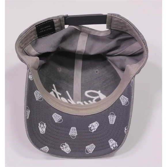 Travis Mathew Buckets Gray Corduroy Snapback Golf Hat - Picture 5 of 7